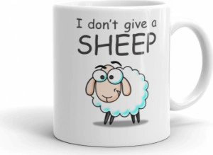 Cana personalizata I don t give a sheep