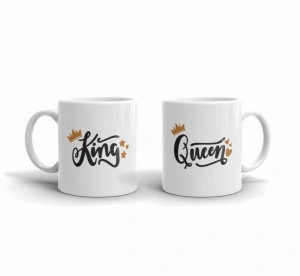 Set 2 cani personalizate King and Queen - Img 4