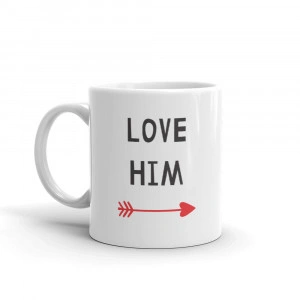 Set 2 cani personalizate LOVE HER LOVE HIM - Img 3