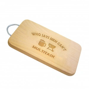 Tocator lemn maner metal personalizat Who Says men can't multitask - Img 2