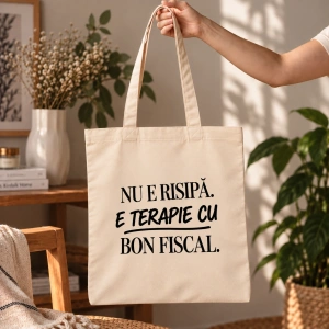 Tote Bag Personalizat Terapie cu Bon Fiscal - Img 2