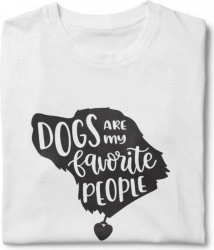 Tricou unisex personalizat Dogs Are My Favorite People