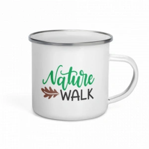 Cana metalica emailata personalizata Nature Walk