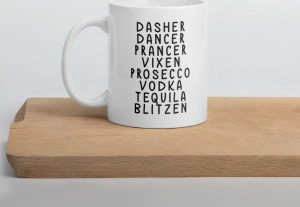 Cana personalizata Dasher Dancer Prancer Vixen Prosecco Vodka Tequila Blitzen - Img 2
