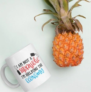 Cana personalizata I am not a shopaholic I m helping the economy - Img 3