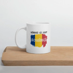 Cană personalizată Mandra ca sunt romanca 1