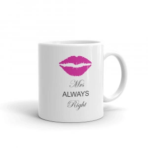 Cana personalizata Mrs. Always right - Img 4
