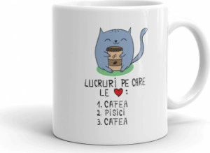 Cana personalizata Pisici si cafea