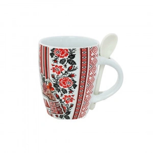 Cana Suvenir cu lingurita Romania 10cm