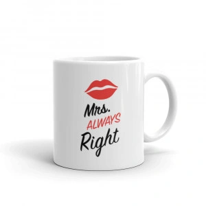 Set 2 cani personalizate Mr Right and Mrs Always Right 2 - Img 3