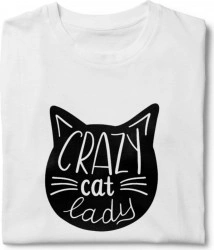 Tricou unisex personalizat Crazy cat lady