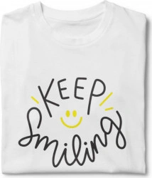Tricou unisex personalizat Keep Smiling