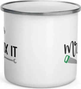 Cana metalica emailata personalizata Mr fix it - Img 2