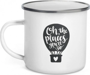 Cana metalica emailata personalizata Oh the places you ll go - Img 3