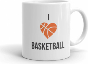 Cana personalizata I love basketball