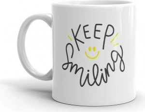 Cana personalizata Keep Smiling - Img 2