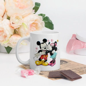 Cana personalizata Mickey Minnie Love