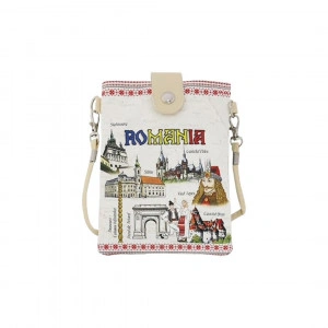 Geanta cu obiective turistice 16x23 cm , suvenir Romania