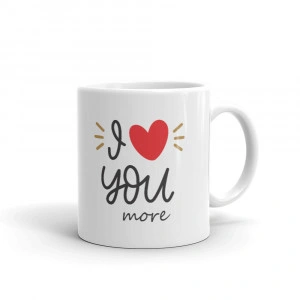 Set 2 cani personalizate I love you More - Img 3