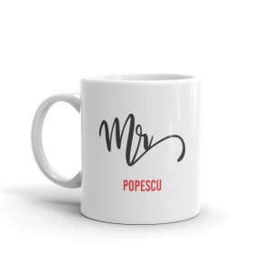 Set 2 cani personalizate Mr and Mrs - Img 2