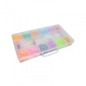 Set Creativ Elastice, 2400 Piese/Cutie, bratari colorate - Img 3