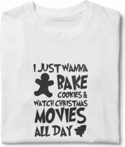 Tricou unisex personalizat Cookies and Christmas movies