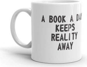 Cana personalizata A book a day keeps reality away - Img 2