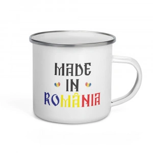 Cană personalizată metalică emailată Made in Romania - Img 2
