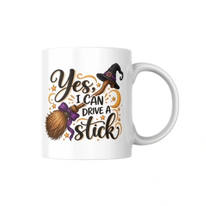 Cana personalizata Yes I can drive a stick