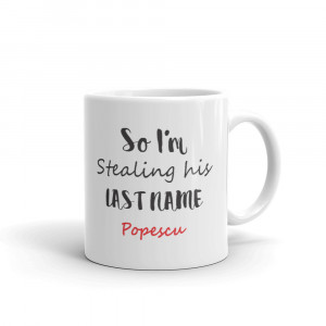 Set 2 cani personalizate I stole her heart so I m stealing his last name - Img 3