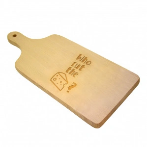 Tocator lemn clasic personalizat Who cut the cheese - Img 3