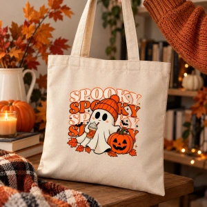 Tote Bag Personalizat Halloween Spooky - Img 2