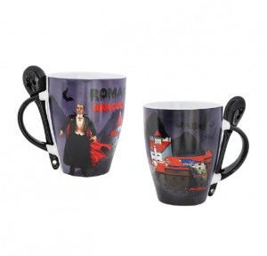 Cană cu linguriță Dracula România - Img 2