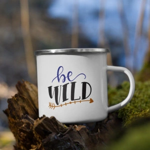 Cana metalica emailata personalizata Be wild - Img 4
