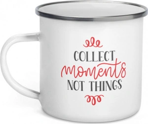 Cana metalica emailata personalizata Collect moments not things - Img 3
