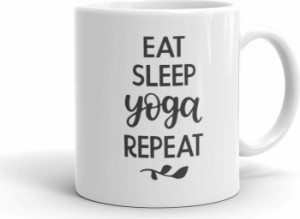 Cana personalizata Eat Sleep Yoga Repeat