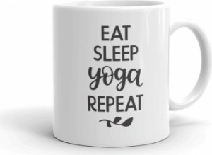 Cana personalizata Eat Sleep Yoga Repeat