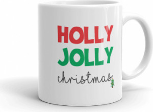 Cana personalizata Holly Jolly Christmas