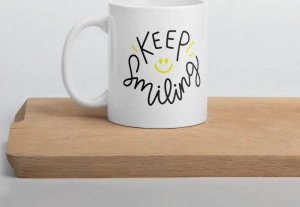 Cana personalizata Keep Smiling - Img 3