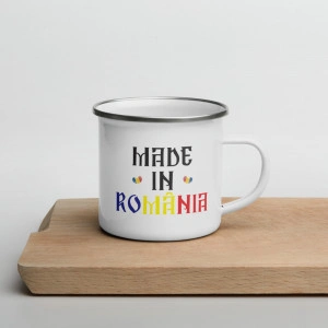 Cană personalizată metalică emailată Made in Romania - Img 3