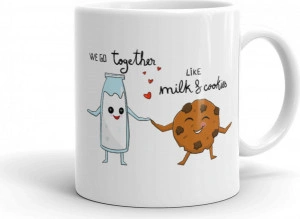 Cana personalizata We go together like milk and cookies - Img 2