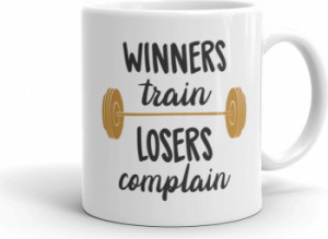 Cana personalizata Winners train Losers complain