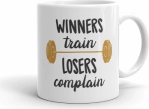 Cana personalizata Winners train Losers complain