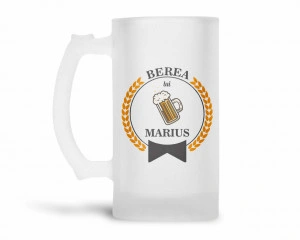 Halba bere personalizata cu nume Berea lui - Img 2