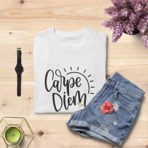 Tricou unisex personalizat Carpe diem - Img 2
