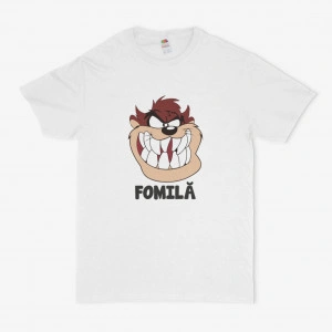 Tricou unisex personalizat Taz Diavolul Tasmanian Fomila