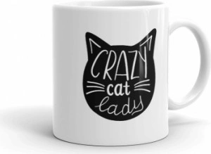 Cana personalizata Crazy cat lady