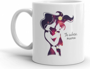 Cana personalizata Te iubesc mama