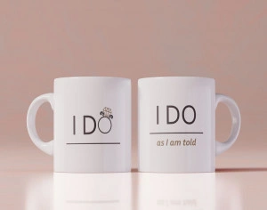 Set 2 cani personalizate I do I do as I am told