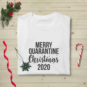 Tricou unisex personalizat Merry Quarantine Christmas 2020 - Img 2